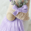 Vintage Lavendel Pluche Kabouters