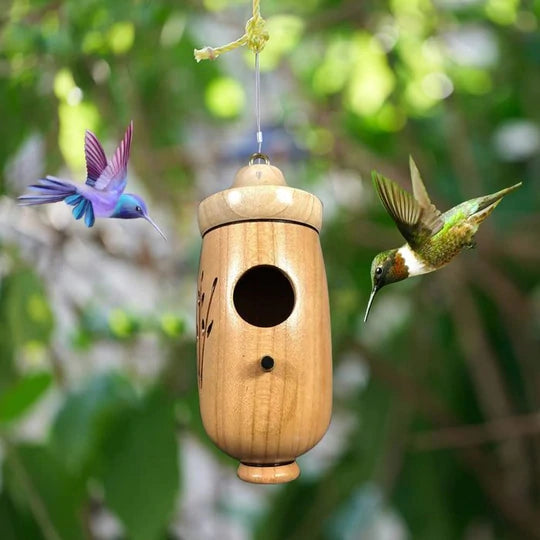 Houten Kolibriehuis - Cadeau voor Natuurliefhebbers