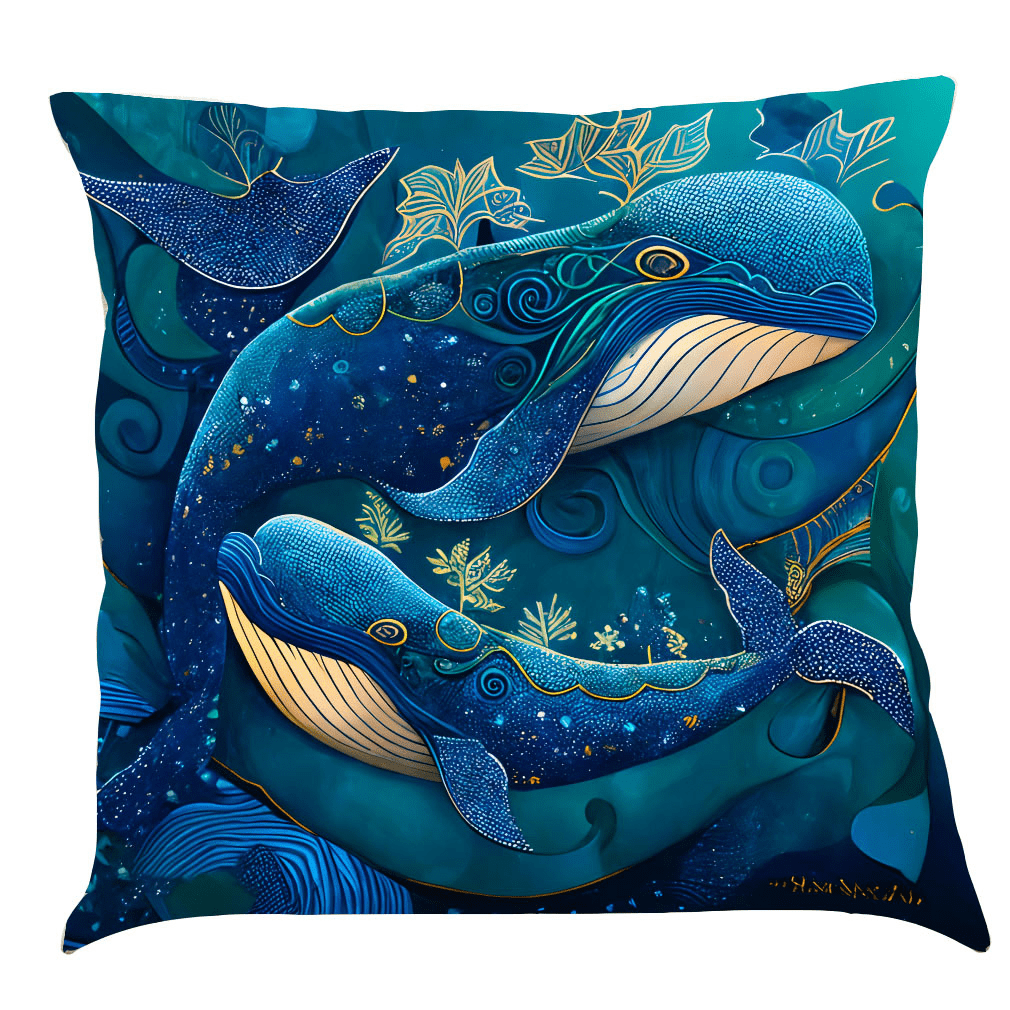 Majestic Whale Cushion Covers