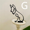 Hond Abstract Metalen Sculptuur Handgemaakt Decoratie