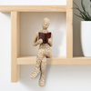 Lezende Vrouw Handgemaakte Figurine Boekensteunen