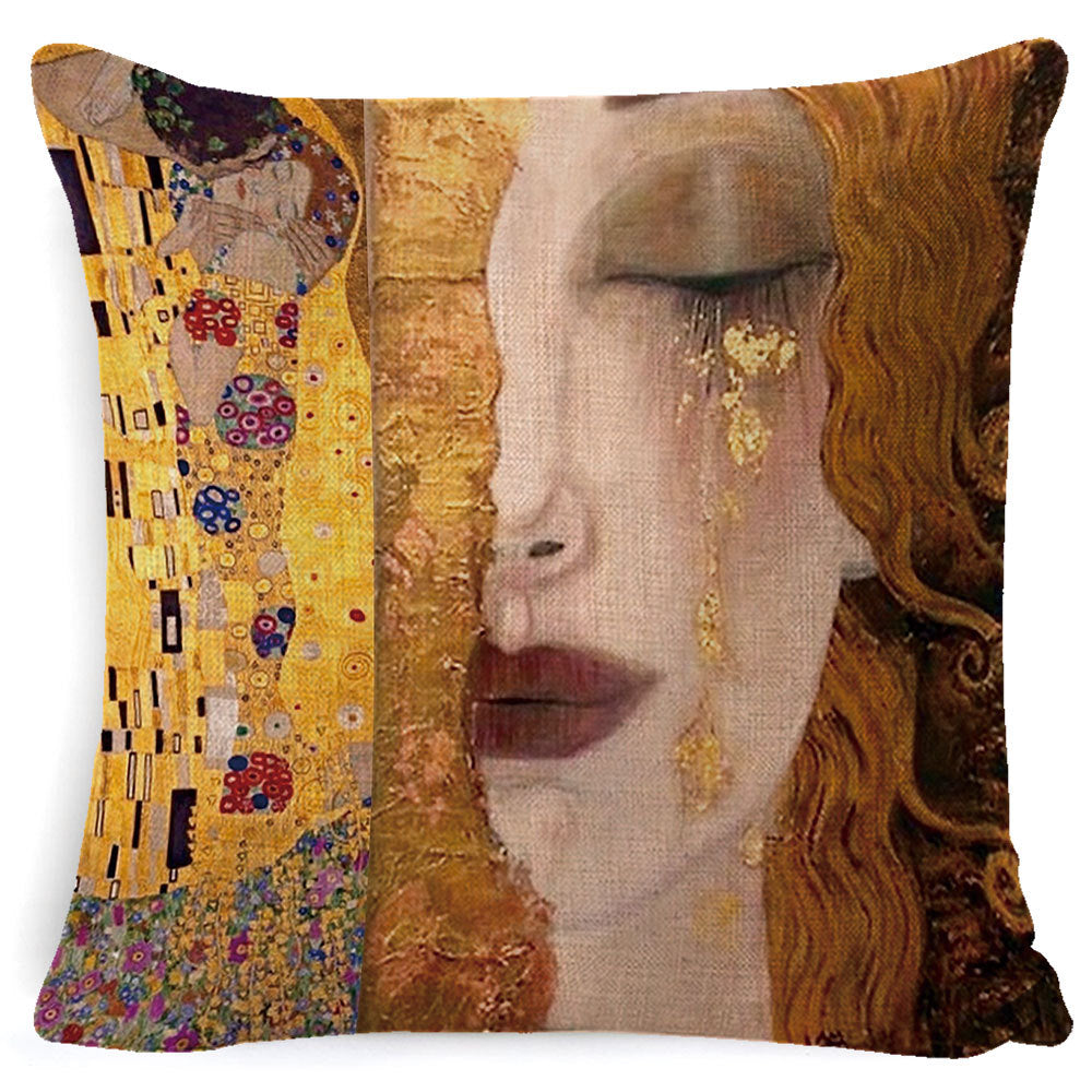 Gustav Klimt Geïnspireerde Kussenhoezen